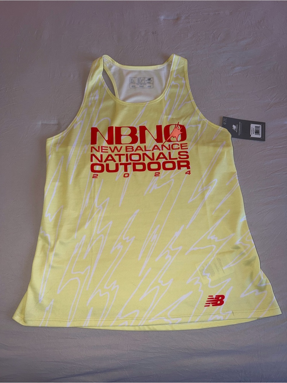 New Balance‎ Women’s Yellow Nationals Outdoor Tank Top
